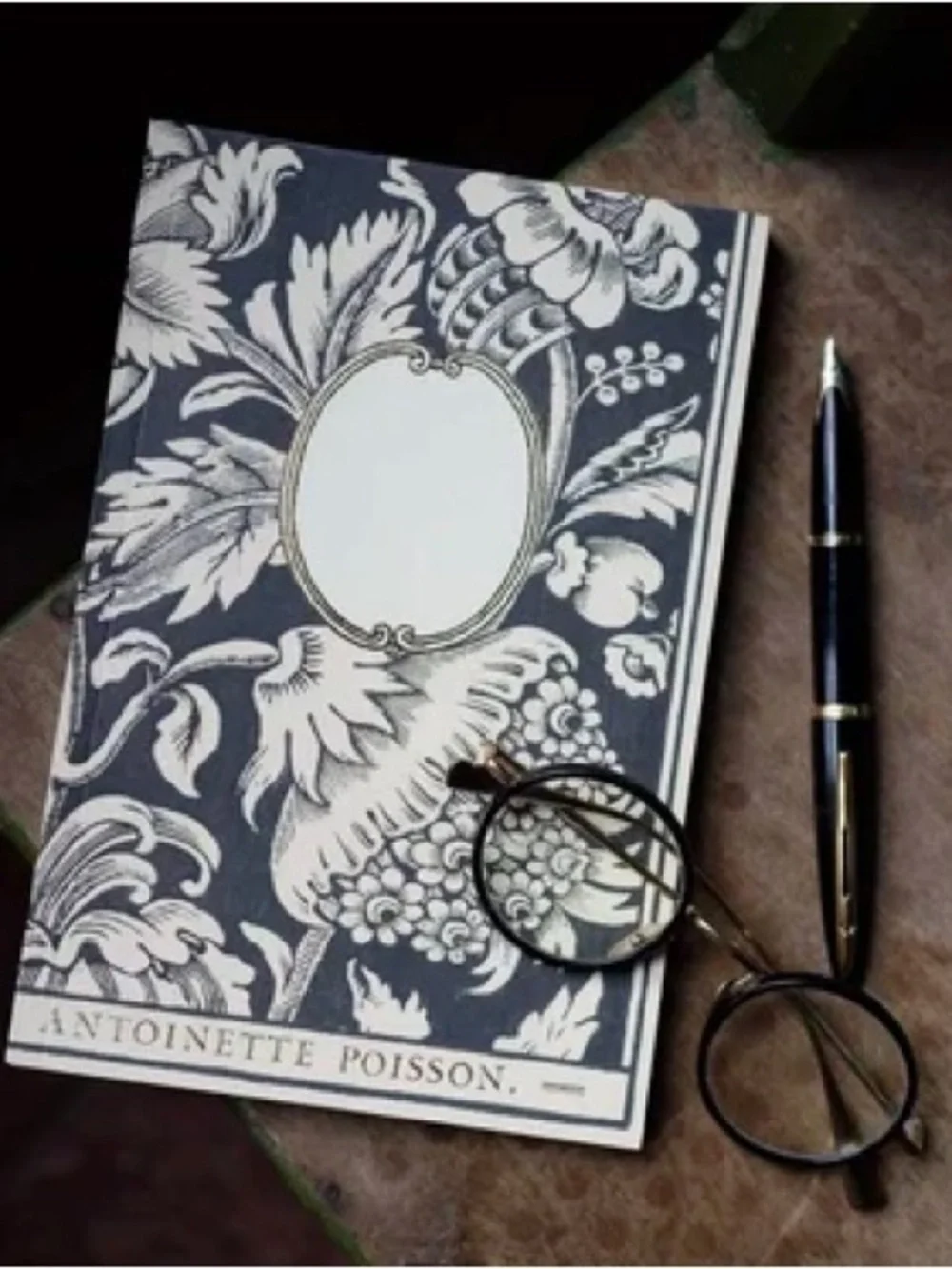 NWT Antoinette Poisson 59C Grands Pavots French Domino Paper Notebook France